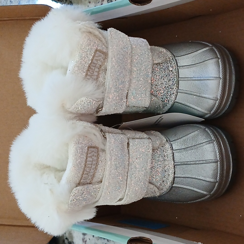 Magellan Toddler Glitter Faux Fur Boot